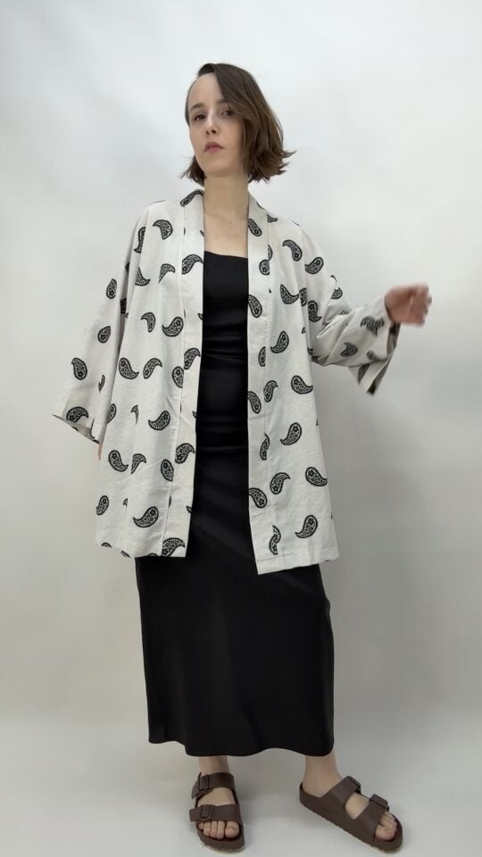 Şal Desenli Kimono