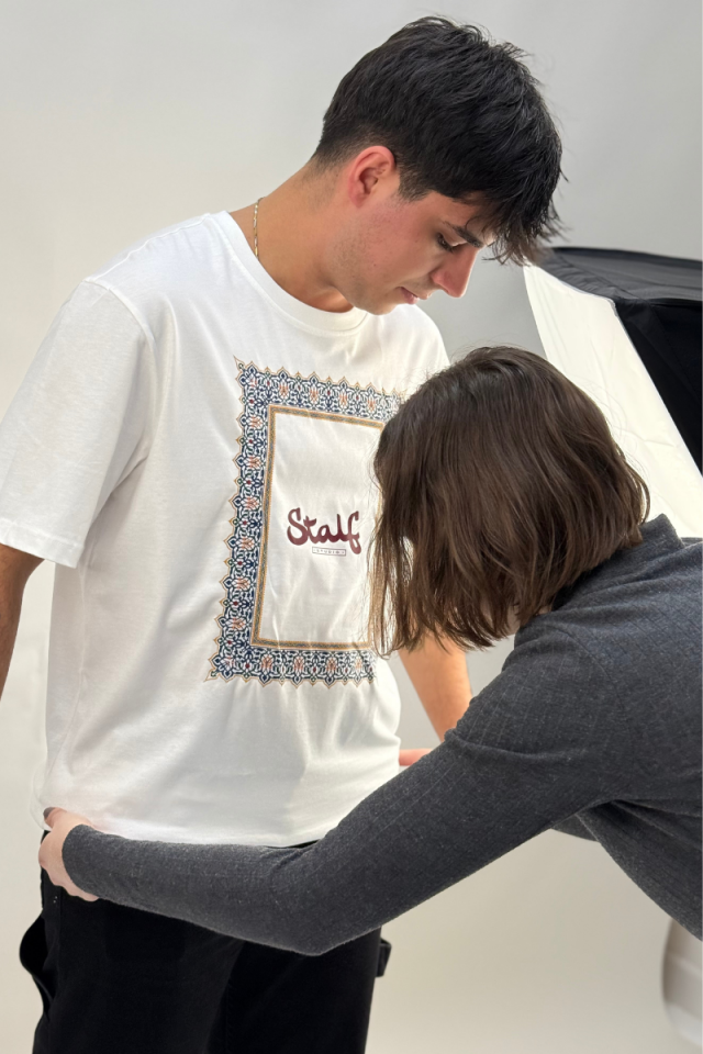 Stalf Studio Erkek Beyaz Rumi T-shirt