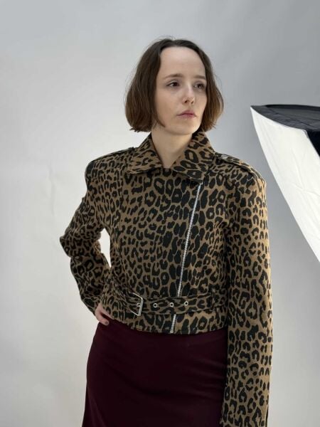 Leopar Kısa Ceket