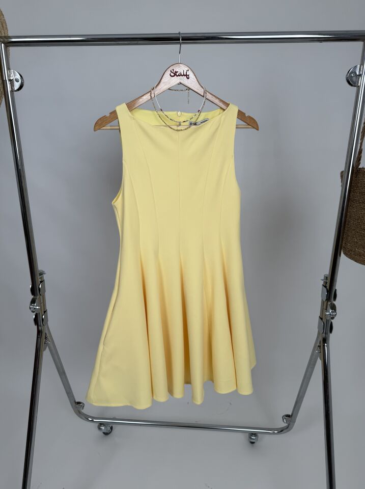 Butter Yellow Kısa Elbise