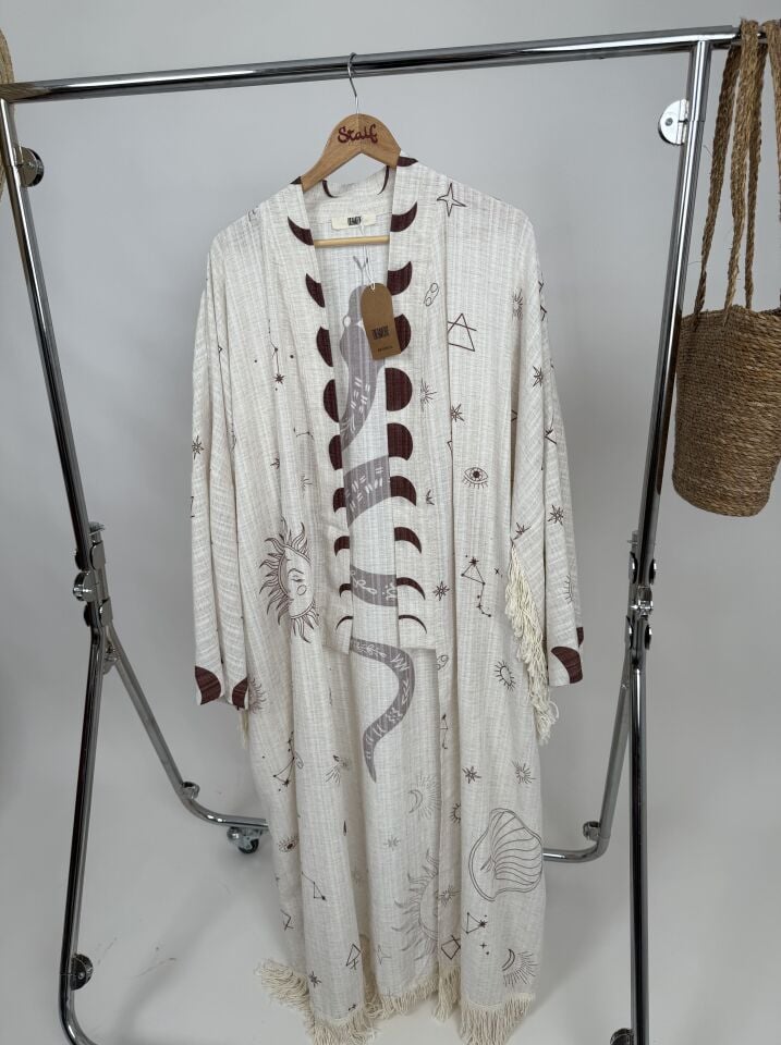 Püsküllü Kimono