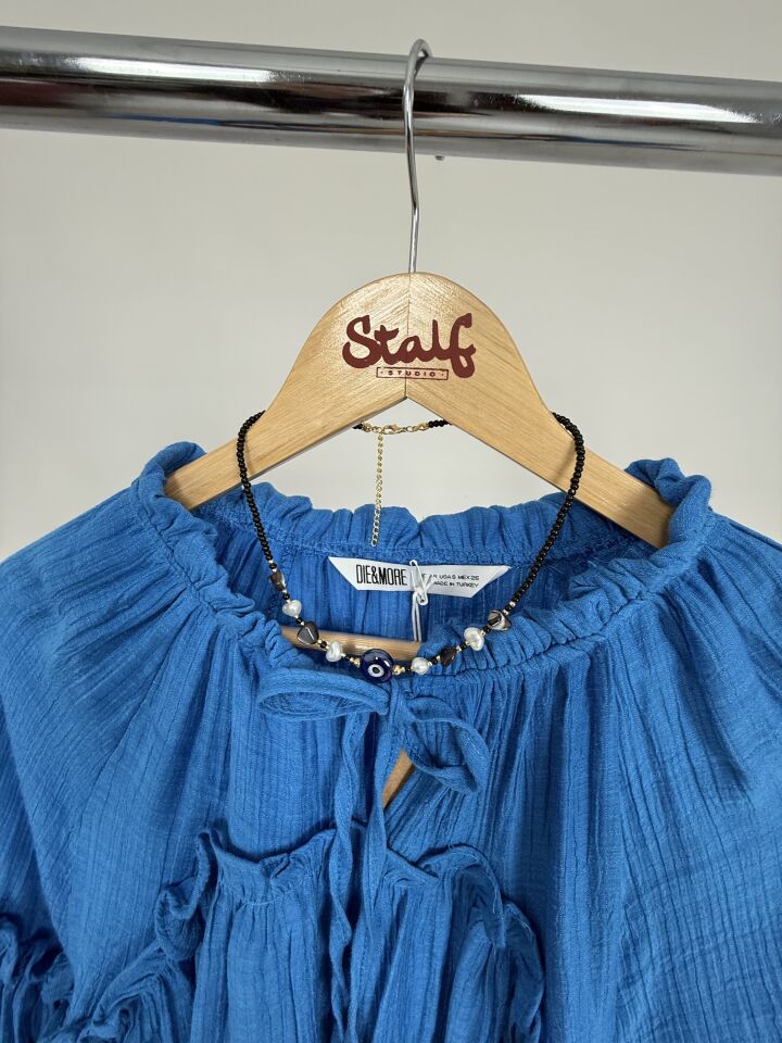 Siyah Nazar Boncuklu Kolye